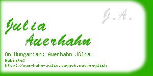 julia auerhahn business card